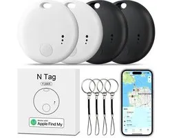 Bluetooth Tracker & KeyFinder - Smart Tag - Geschikt voor iOS en Apple Find My - Houd uw sleutels, portemonnee, bagage, huisdieren en tas in de gaten - Geschikt voor Apple AirTag Alternatief