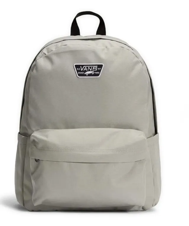 Vans Old Skool Mens Backpack 22L London Fog Grey Laptop Bag NEW Gym School Travl