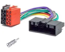 Sound way - Kabelboom ISO-connector en antenne-adapter voor autoradio-installatie compatibel met Opel Meriva/Ford B-max/C-max/Fiesta/Transit/Land rover Discovery/Land rover Freelander