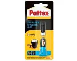 Pattex Classic 3 g | Colle Instantanée Extra Forte | Super Glue Multi-Matériaux | Pour Métal, Plastique, Bois, Céramique, Verre et Caoutchouc