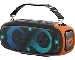 N-Gear Blazooka 830 - Enceinte Bluetooth portable - Set karaoké - Avec microphone et Siècle des Lumières - Étanchéité IPX5