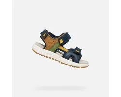 GEOX SANDALE ALBEN GARÇONS Sandales - BLEU MARINE/OCRE - Taille 34