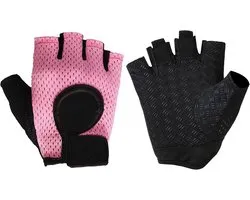 SUJAYU Training Gloves for Men and Women, Gym Gloves for Working, Training Gloves for Men, Fitness Gloves, Dispensing Gloves (S, Pink)