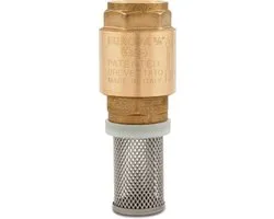 Itap Voetklep veerbelast messing 3/4" binnendraad 25bar DN20 RVS 304 type Europa 105