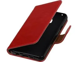 Rood Pull-Up PU booktype wallet cover hoesje voor Samsung Galaxy A3 2016