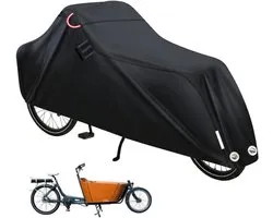 TopChoice® Housse pour vélo-cargo - Imperméable - Pour 2 vélos - 270x75x100cm - Noir