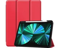 iPad Pro 2021 12,9 pouces Cover Case Cover Red Cut Apple Pencil