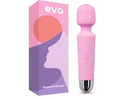 Eva® Personal Massager - Whisper Quiet & Discreet - Magic Wand - Light Pink - Vibrateurs for Women - Clitoris Stimulator - Sex Toys