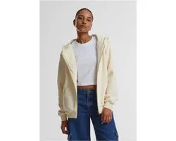 Urban Classics - Fluffy Vest met capuchon - L - Creme
