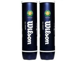 Wilson Roland Garros All Court Tennisballen - 4 can - 2 Blikken
