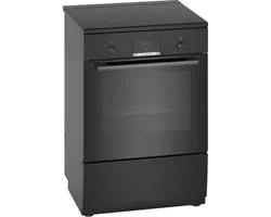Bosch HLN39A060U - Serie 4 - Fornuis - Vrijstaande Inductiefornuis - 3D Hetelucht: gelijkmatige luchtverdeling -Zwart
