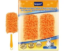 KEEPOW Navulverpakking voor Swiffer Stofmagneet - 2 stuks