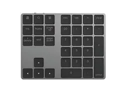 iMounts Numeriek Toetsenbord draadloos Numpad - Bluetooth - USB C - Geschikt voor Apple en Windows - Space Gray/Zwart