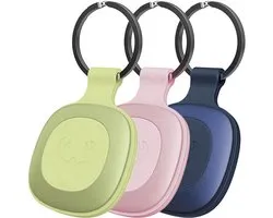 Fresh 'n Rebel Smart Finder Tag 3 pack - Bluetooth Tracker – Werkt met Apple Find My / Zoek Mijn - Wild Green & Pastel Pink & True Blue