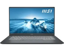 MSI Prestige 15 A12UC-007BE Intel® Core™ i7 i7-1280P Laptop 39,6 cm (15.6") Full HD 16 GB LPDDR4x-SDRAM 1 TB SSD NVIDIA GeForce RTX 3050 Wi-Fi 6E (802.11ax) Windows 11 Home Koolstof, Grijs