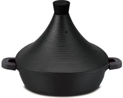 Tajine Agadir - 28cm - Inductie Arabisch Design Non-stick shining black