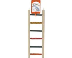Birrdeeez Budgie Ladder 6 step All Wood