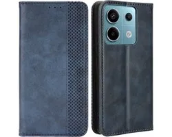 Coverup Vintage Book Case Convient pour Xiaomi Poco X6 / Redmi Note 13 Pro 5G - Blauw