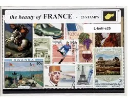 The beauty of France – Luxe postzegel pakket (A6 formaat) : collectie van 25 verschillende postzegels van de schoonheid van Frankrijk – kan als ansichtkaart in een A6 envelop - authentiek cadeau - kado - geschenk - kaart - Frans - Franse - Parijs
