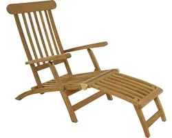 Lesli Living Deckchair teak verstelbaar