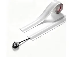 Kabelgoot Vloer - Zachte Kabelbeschermer - 5*300cm - Zelfklevende Flexibele Kabelgoot op Rol - Vlamvertragende Kabelafdekking - voor Vloer, Wand & Plint - Snoerbeschermer Op Maat Te Snijden Zonder Boren - Wit