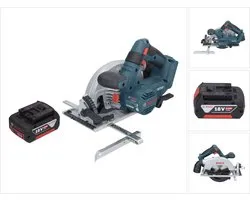 Bosch GKS 18V-57-2 Professionele accucirkelzaag 18 V 165 mm borstelloos + 1x accu 5.0 Ah - zonder oplader