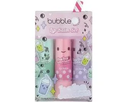 bubble't bath&body - Coffret cadeau baume à lèvres Boba Tea (3 x 4 g)