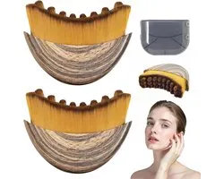Lymphatic Contour Face Brush - Face Massager - Dry Brushing Face Brush - Lymphatic Drainage Massager - Chin & Jawline Sculpting - Designed for Face - Gentle Enough for Daily Use - 2 stuk