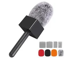Microphone Handle, Wireless Microphone Handstand, Interview Installation for Lavalier Microphones, Vlogging Adapter, Podcast, Reports
