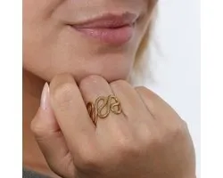 Vestopazzo Adjustable brass wave ring, workmanship DD15010, S, Brass, no., Brass, No Gemstone - ShopVlot