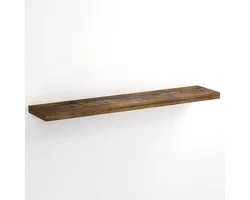 Casaria Wandplank Zwevend - 110 cm/15kg Belastbaar - Donker Eiken