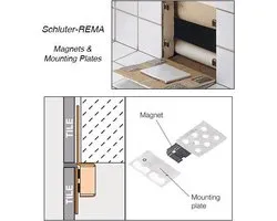 Schlüter-Rema Magnet Bath Frame Hatch - Trappe d'inspection de baignoire