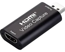 NÖRDIC VDCP HDMI naar USB video capture adapter - USB2.0 - 4K 30Hz - Zwart