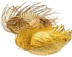 PRETYZOOM 2Pcs Tassel Trim Party Straw Hat Hawaiian Beachcomber Hat Mexican Fiesta Party Costume Hat Props Unisex Sombrero Beach Hat For Summer Outdoor
