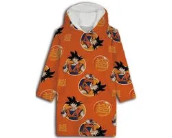 Dragon Ball Z Hoodie Fleece Deken, Warrior - Volwassen (One Size) - Polyester