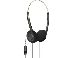 SoundLAB A070DB On‑Ear Bedrade Stereo Budget Hoofdtelefoon – 3,5 mm Jack – Lichtgewicht & Comfortabel – Zwart
