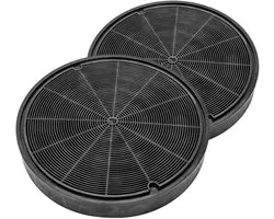 Multaparts® koolstof filter afzuigkap ø 19,5 cm -set van 2 stuks - | Filtercassette met actief kool om geurtjes tegen te gaan | Past in veel merken | Alternatief voor type EFF62, KF93, MCEF02, 00668492, 9029800464