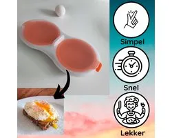 Eipocheerder- Oranje - ei pocher-  Gemakkelijk in gebruik - Brunch product- Eierkoker- Eierkraker- Eieren - Gemakkelijk in gebruik - Brunch product