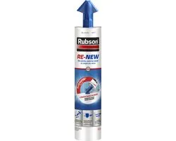 Rubson Renew Salle de Bain Blanc 280 ml | Mastic Silicone de Rénovation Étanche | Anti-Moisissures | Pour Joints de Douche, Baignoire et Lavabo