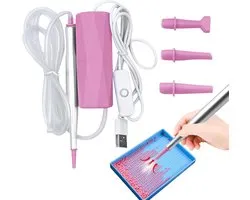 Rhinestone Picker Tool - Rhinestone Tool | Electric Vacuum Ergonomic USB Nail Pen - Handmade Crafts & Accessories For Beginners Adults Children Professional Home And Other Use Easy Method Of Using Pic