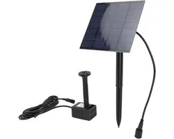 Solar Water Pump Kit, DIY Solar Water Fountain Pump for Outdoor, Solar Panel Set with 5 Sprayers, Solar Fountain Pump for Bird Bath, Ponds, Garden, Aquarium, Swimming Pool