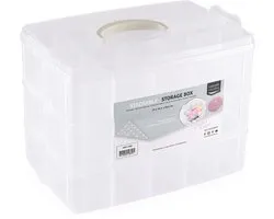 Vaessen Creative Opbergbox - Stapelbaar - 25 x16,5 x 18,5 cm - 30 Vakken
