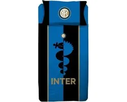 Inter Milan FC Duvet Cover Set (Black/Blue)
