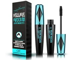 NAXSIR 4D Volumemascara - Langdurige Waterdichte Mascara voor Extreme Volume & Lengte, Zwarte Schoonheidsmascara met Krullende Penseel - Geschikt voor Dikke, Vollere Wimpers,2pcs