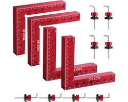 4 Pcs Angle Tensioner, 90° Positioning Angle, 140 mm, Aluminium Angle Clamp, Woodworking Tools, Carpenter Angle for - ShopVlot