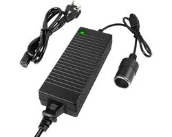 Convertisseur de courant - Adaptateur AC vers DC - 10A 120W - Transformateur 220V vers 12V - Adaptateur allume-cigare - Convient aux allume-cigares et koelkast