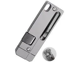 Titanium sleutelhangersleutel – Mini EDC verstelbare sleutel met schroevendraaier, zakgereedschap geschikt voor dagelijks gebruik, reizen, buiten, kamperen – perfect voor mannen, vaders en EDC-enthousiastelingen