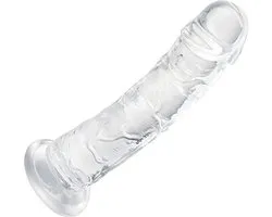 Humery - Gode réaliste en silicone transparent avec ventouse - 22 cm - Taille L - Gode - Sex-toy pour femmes et hommes