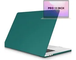 Étui Hardcover pour Apple MacBook Pro 13,3 pouces 2020/2021 (A2289/A2251/A2338//A2519/A1706/A1708/1989) Shell rigide - Housse de protection pour ordinateur portable Crystal - Housse de protection rigide - Transparent - Vert foncé