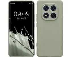 kwmobile coque de téléphone adaptée à Xiaomi Redmi Note 14 Pro 5G / Poco X7 - Coque pour smartphone - Découpe précise pour appareil photo - En gris-vert
